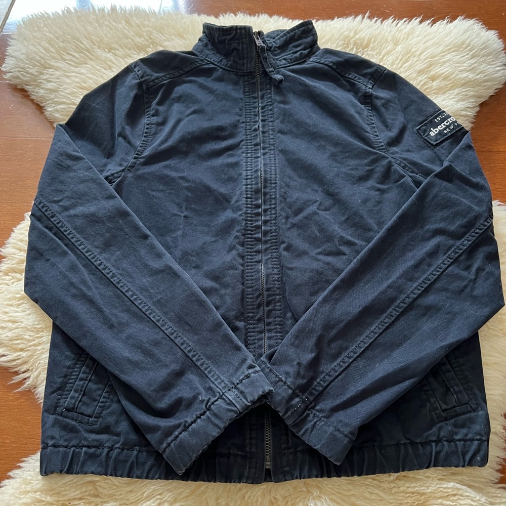 Abercrombie Kids Full Zip Navy Blue Jacket. Size XL. - Picture 2 of 8